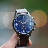 Tissot Chrono XL Blue Dial Brown Leather Strap Watch For Men - T116.617.36.047.00 Authentic Buy Shop Now