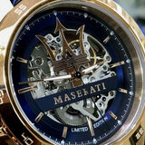 Maserati Automatic Blue Dial Blue Leather Strap Watch For Men - R8821119005 Authentic Buy Shop Now