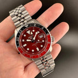 Seiko 5 Sports Thong Sia Limited Edition Red Dial Silver Steel Strap Watch For Men - SSK031K1 Authentic Buy Shop Now