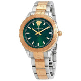 Versace Hellenyium Green Dial Two Tone Steel Strap Watch for Women - V12050015 Authentic Buy Shop Now