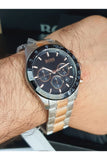Hugo Boss Talent Black Dial Two Tone Steel Strap Watch for Men - 1513584 Authentic Buy Shop Now