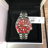 Seiko 5 Sports Thong Sia Limited Edition Red Dial Silver Steel Strap Watch For Men - SSK031K1 Authentic Buy Shop Now