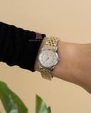 Michael Kors Lexington Analog Silver Dial Two Tone Steel Strap Watch for Women - MK4740 Authentic Buy Shop Now