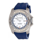 Tommy Hilfiger Windsurf White Dial Blue Rubber Strap Watch for Men - 1791113 Authentic Buy Shop Now