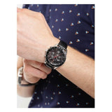 Tommy Hilfiger Luke Quartz Black Dial Black Leather Strap Watch for Men - 1791117 Authentic Buy Shop Now