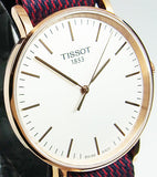 Tissot T Classic Everytime Medium White Dial Two Tone NATO Strap Watch for Men - T109.410.38.031.00 Authentic Buy Shop Now