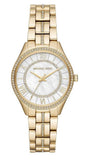 Michael Kors Lauryn Mother of Pearl White Dial Gold Steel Strap Watch for Women - MK3899 Authentic Buy Shop Now