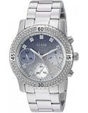 Guess Confetti Diamonds Blue Dial Silver Steel Strap Watch for Women - W0774L6 Authentic Buy Shop Now