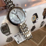 Tissot T Lady Flamingo Mother of Pearl White Dial Silver Steel Strap Watch For Women - T094.210.11.111.00 Authentic Buy Shop Now