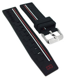 Tommy Hilfiger Decker Quartz Black Dial Black Rubber Strap Watch for Men - 1791473 Authentic Buy Shop Now