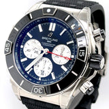Breitling Super Chronomat B01 44 Black Dial Black Rubber Strap Watch for Men - AB0136251B1S1 Authentic Buy Shop Now