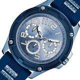 Guess Delta Blue Dial Blue Silicone Strap Watch for Men - GW0051G4 Authentic Buy Shop Now