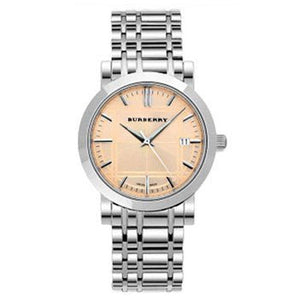 Burberry Heritage Collection Rose Gold Dial Silver Steel Strap Watch for Men - BU1352 Authentic Buy Shop Now