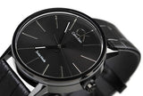 Calvin Klein Post Minimal Black Dial Black Leather Strap Watch for Men - K7621401 Authentic Buy Shop Now