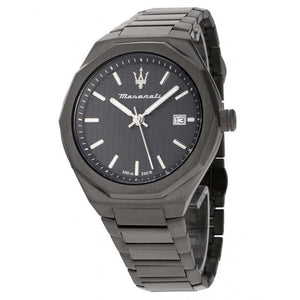 Maserati Stile Quartz Black Dial Black Steel Strap Watch For Men - R8853142001 Authentic Buy Shop Now