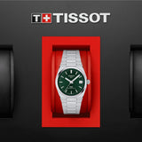 Tissot PRX Powermatic 80 Green Dial Silver Steel Strap Watch for Men - T137.207.11.091.00