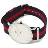 Daniel Wellington Classic Oxford White Dial Two Tone Nylon Strap Watch For Men - DW00100015 Authentic Buy Shop Now