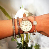 Fossil Jacqueline White Dial Brown Leather Strap Watch for Women - ES3487 Authentic Buy Shop Now
