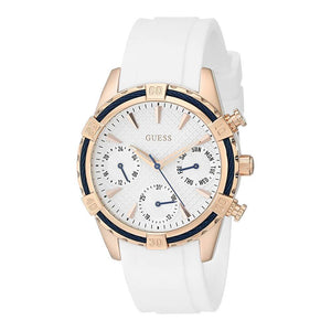 Guess Catalina White Dial White Silicon Strap Watch For Women - W0562L1 Authentic Buy Shop Now