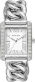 Michael Kors Emery Three Hand White Dial Silver Steel Strap Watch For Women - MK7438 Authentic Buy Shop Now