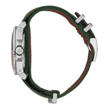 Gucci Dive Quartz Green Dial Two Tone NATO Strap Watch For Men - YA136339 Authentic Buy Shop Now