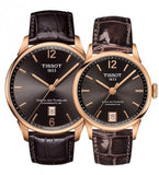 Tissot T Classic Chemin Des Tourelles Powermatic 80 Brown Dial Brown Leather Strap Watch for Men - T099.407.36.447.00 Authentic Buy Shop Now