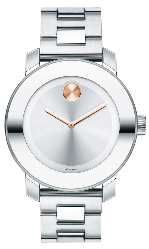 Movado Bold Silver Dial Silver Steel Strap Watch For Women - 3600084 Authentic Buy Shop Now