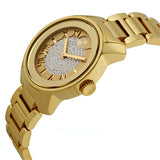 Movado Bold Pave Gold Dial Gold Steel Strap Watch For Women - 3600255 Authentic Buy Shop Now
