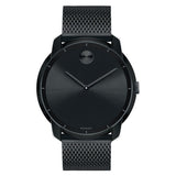 Movado Bold Black Dial Black Mesh Bracelet Watch For Men - 3600261 Authentic Buy Shop Now