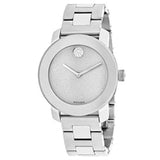 Movado Bold Crystal Dot Silver Dial Silver Steel Strap Watch For Women - 3600334 Authentic Buy Shop Now