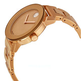 Movado Bold Rose Gold Dial Rose Gold Steel Strap Watch for Women - 3600086 Authentic Buy Shop Now