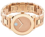 Movado Bold Rose Gold Dial Rose Gold Steel Strap Watch For Women - 3600335 Authentic Buy Shop Now