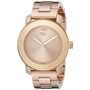 Movado Bold Rose Gold Dial Rose Gold Steel Strap Watch for Women - 3600342 Authentic Buy Shop Now