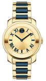 Movado Bold Yellow Gold Dial Two Tone Steel Strap Watch for Women - 3600355 Authentic Buy Shop Now