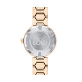 Movado Bold Crystal Pave Rose Gold Dial Rose Gold Steel Strap Watch For Women - 3600493 Authentic Buy Shop Now