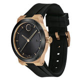 Movado Bold Fusion Black Dial Black Silicone Strap Watch for Men - 3600622 Authentic Buy Shop Now