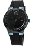 Movado Bold Fusion Black Dial Black Rubber Strap Watch for Men - 3600626 Authentic Buy Shop Now