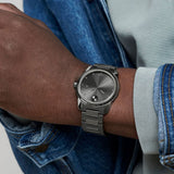 Movado Bold Verso Grey Dial Grey Steel Strap Watch for Men - 3600860 Authentic Buy Shop Now