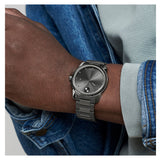 Movado Bold Verso Grey Dial Grey Steel Strap Watch for Men - 3600860 Authentic Buy Shop Now