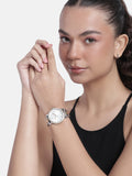 Michael Kors Corey Analog Silver Dial Two Tone Steel Strap Watch for Women - MK7348 Authentic Buy Shop Now