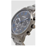 Guess Hendrix Chronograph Gunmetal Dial Gunmetal Steel Strap Watch for Men - W1309G3 Authentic Buy Shop Now