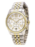 Michael Kors Lexington Silver Dial Two Tone Steel Strap Watch for Women - MK5955 Authentic Buy Shop Now