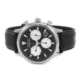 Movado Heritage Chronograph Black Dial Black Leather Strap Watch for Men - 3650005 Authentic Buy Shop Now