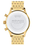 Movado Heritage Calendoplan Blue Dial Gold Steel Strap Watch for Men - 3650015 Authentic Buy Shop Now