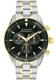 Movado Heritage Calendoplan Chronograph Green Dial Two Tone Steel Strap Watch For Men - 3650167 Authentic Buy Shop Now