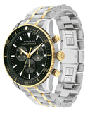 Movado Heritage Calendoplan Chronograph Green Dial Two Tone Steel Strap Watch For Men - 3650167 Authentic Buy Shop Now