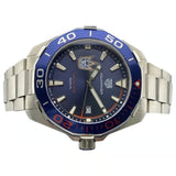Tag Heuer Aquaracer Henrik Lundqvist Special Edition Blue Dial Silver Steel Strap Watch for Men - WAY101J.BA0746 Authentic Buy Shop Now