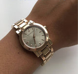 Burberry The City Nude Dial Rose Gold Steel Strap Watch for Women - BU9228 Authentic Buy Shop Now