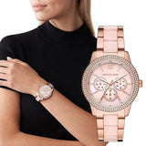 Michael Kors Tibby Multifunction Rose Gold Dial Rose Gold Steel Strap Watch For Women - MK6928 Authentic Buy Shop Now