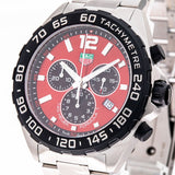 Tag Heuer Formula 1 Chronograph Red Dial Silver Steel Strap Watch for Men - CAZ101AN.BA0842 Authentic Buy Shop Now